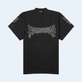 발렌시아가 다크웨이브 티셔츠 블랙