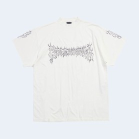 발렌시아가 다크웨이브 티셔츠 화이트