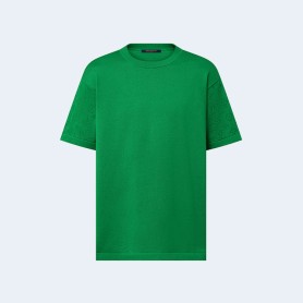 루이비통 숏 슬리브드 시그니처 크루넥 티셔츠 1AFIU1