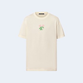 루이비통 숏 슬리브드 코튼 니티드 크루넥 티셔츠 1AFRDI