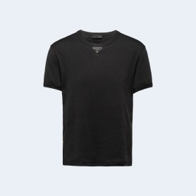 프라다 코튼 티셔츠 블랙