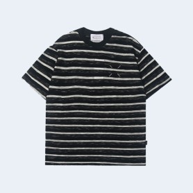 메종 마르지엘라 자카드 스트라이프 티셔츠