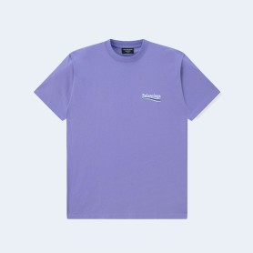 발렌시아가 웨이브 로고 오버핏 티셔츠 퍼플