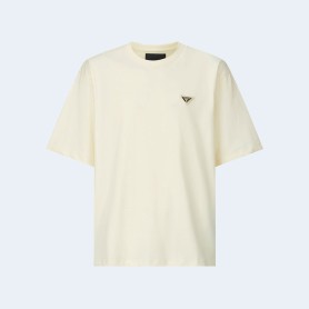 프라다 트라이앵글 골드 티셔츠