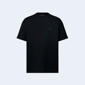 루이비통 다미에 코튼 피케 티셔츠 1AFRAK