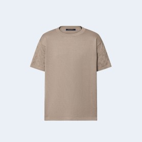 루이비통 쇼트 슬리브 시그니처 크루넥 1AFIUB