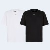 펜디 쇼트 슬리브 저지 티셔츠 블랙 , 화이트