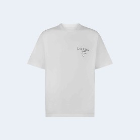 프라다 코튼 티셔츠 화이트