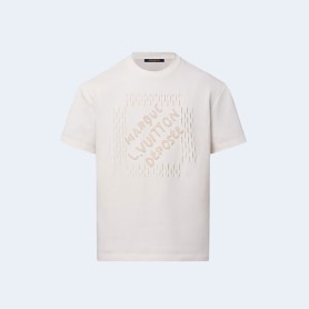 루이비통 엠브로이더리 시그니처 코튼 티셔츠 1AFV76