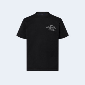 루이비통 엠벨리시드 쇼트 슬리브드 코튼 크루넥 1AFVS9