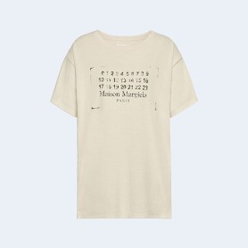 메종 마르지엘라 MM6 프린트 로고 티셔츠