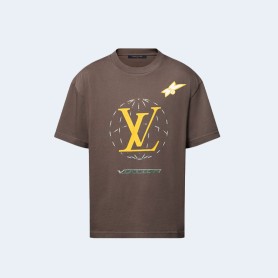 루이비통 워시드 엠벨리시드 코튼 티셔츠