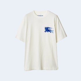 버버리 EKD 블루 프린트 로고 티셔츠