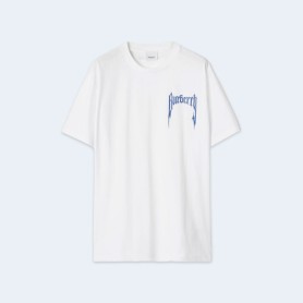 버버리 로고 프린트 코튼 티셔츠 80696121