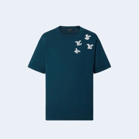 루이비통 재즈 트럼펫 시그널 크루넥 그래픽 티셔츠 1AA4SZ