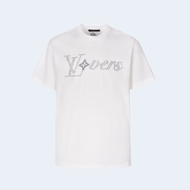 루이비통 러버스 엠벨리시드 리벳자수 티셔츠 2color (BLACK) (WHITE)