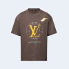루이비통 워시드 엠벨리시드 코튼 티셔츠