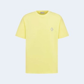 디올 다이아몬드 캐주얼 코튼 티셔츠 3COLOR (BLACK) (YELLOW) (WHITE)