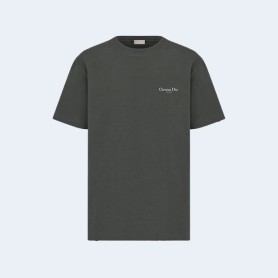 디올 실버벨 플라워 디스트로이드 코튼 티셔츠 2COLOR (BLACK) (WHITE)