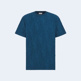디올 오블리크 딥 코튼 저지 티셔츠 2COLOR (DEEP BLUE) (WHITE)