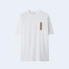 버버리 스트라이프 트림 포켓 코튼 티셔츠 화이트