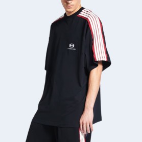 발렌시아가 유니티 스포츠 아이콘 오버사이즈 티셔츠 블랙