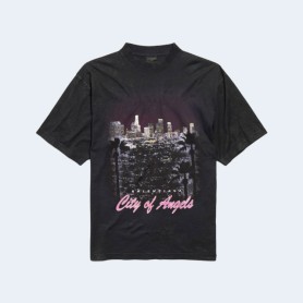 발렌시아가 시티오브엔젤스 미디엄핏 티셔츠 2COLOR (BLACK,WHITE)