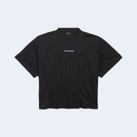 발렌시아가 백 미디엄핏 코튼 티셔츠 2COLOR(BLACK,WHITE)