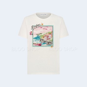 디올 Souvenir 스타 티셔츠 화이트 멀티컬러