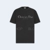 디올 Christian Dior Couture 캐주얼 핏 블랙 코튼 티셔츠