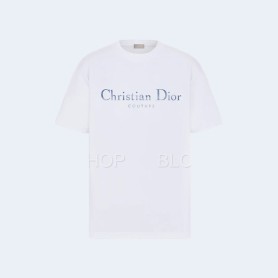 디올 Christian Dior Couture 캐주얼 핏 화이트 코튼 티셔츠