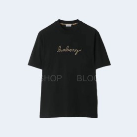 버버리 서퍼 나이트 코튼 티셔츠 블랙