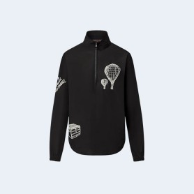 루이비통 엠브로이드 테크니컬 코튼 티셔츠