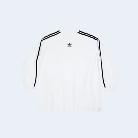 발렌시아가 x 아디다스 롱 슬리브 티셔츠 화이트
