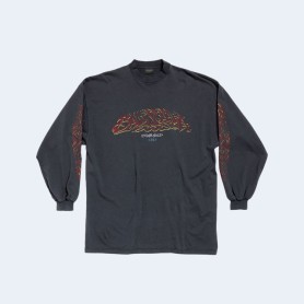 발렌시아가 오프쇼어 롱 슬리브 오버사이즈 티셔츠