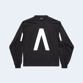 발렌시아가 뮤직 아카이브 롱슬리브 티셔츠 블랙