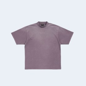 발렌시아가 백 미디엄 핏 티셔츠 퍼플