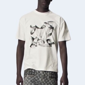 루이비통 프린트 코튼 티셔츠 1ABXR7